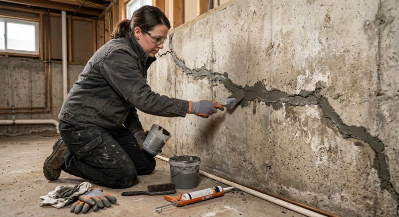 Cracked Basement Floor Repair in Estes Park, CO