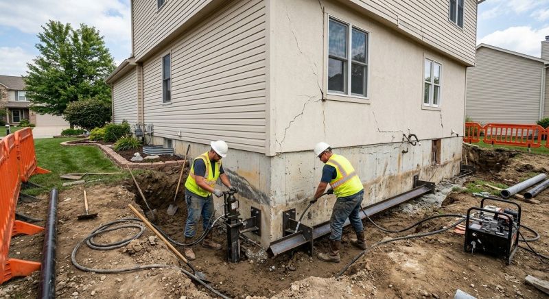 Sinking Foundation Repair in Lyons, CO